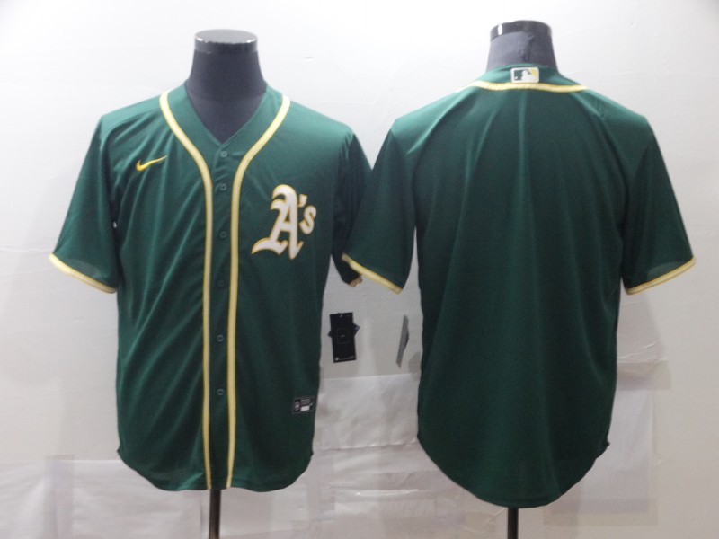 Men's Oakland Athletics Kelly Green Blank Jersey